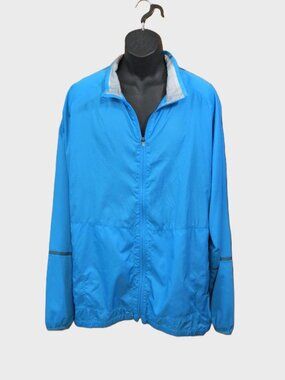 Men's Blue Nike Golf Jacket Windbreaker Full Zip Pockets Size 3XL